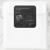 Étiquette Apothecary Blackberry (Sac)