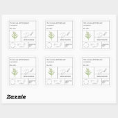 Étiquette Apothecary Dill (Feuille)