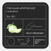 Étiquette Apothecary Guava (Devant)