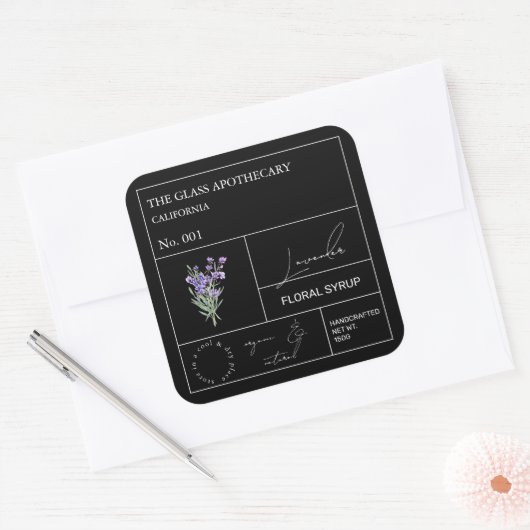 Étiquette Apothecary Lavender (Enveloppe)