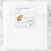 Étiquette Apothecary Peanut (Sac)
