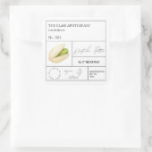 Étiquette Apothecary Pistachio (Sac)