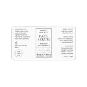 Étiquette Apothecary Style 1 OZ Cosmetic Bottle Label (Devant)
