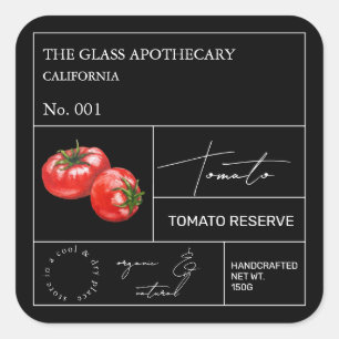 Étiquette Apothecary Tomato