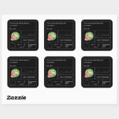 Étiquette Apothecary Watermelon (Feuille)