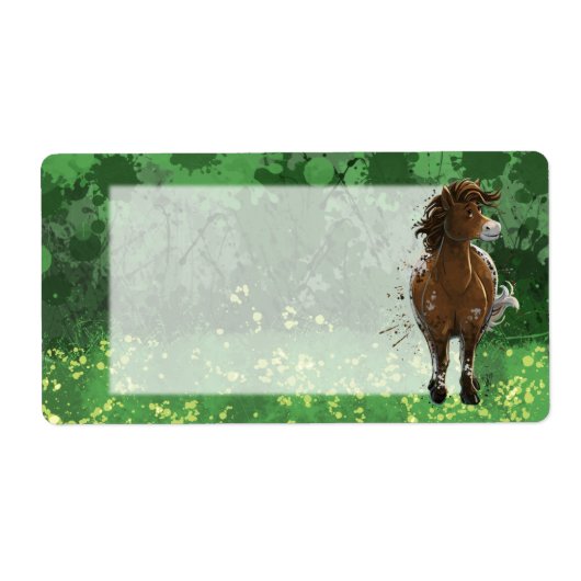 Étiquette Appaloosa Peint Pony (Devant)