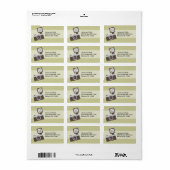 Étiquette Appareil photo Vintage (Feuille entière)