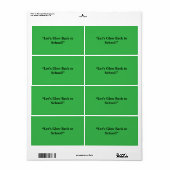 Étiquette Appartement Neon Arrière - plan vert - Texture sco (Feuille entière)