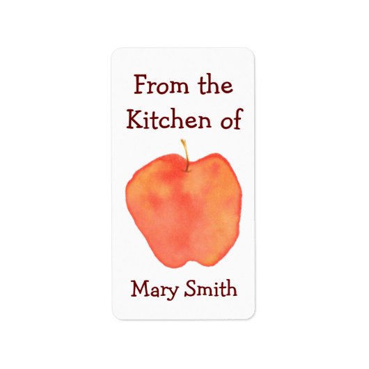 Étiquette Apple (Devant)