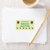 Étiquette Apple Baby Shower Return Address Label  (En situation)