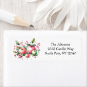 Étiquette Apple et Berry Delight Nouvelle adresse (En situation)