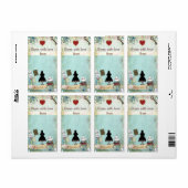 Étiquette Apportez un livre Alice au pays des merveilles (Feuille entière)
