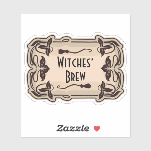 Étiquette appothécaire des sorcières (Feuille)