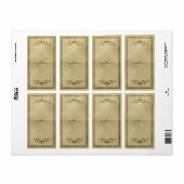 Étiquette appothécaire feuille décorative (Feuille entière)