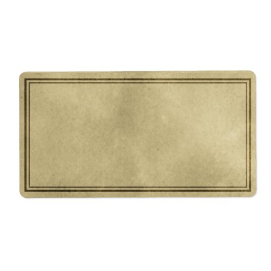 Étiquette appothécaire horizontal (Devant)