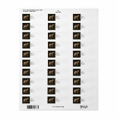 Étiquette Apricot Poodle (Feuille entière)