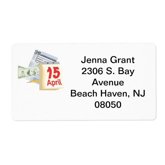 Étiquette April 15 - label (Devant)