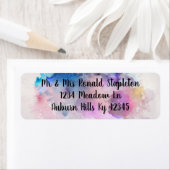 Étiquette Aquarelle (En situation)