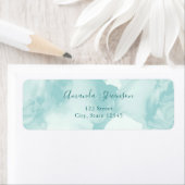 Étiquette Aquarelle abstraite (En situation)