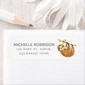 Étiquette Aquarelle Baby shower à thème de fentes (En situation)