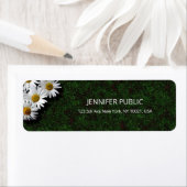 Étiquette Aquarelle Blancs Élégante Plaine moderne (En situation)