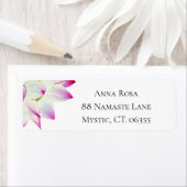 Étiquette *~* Aquarelle bleu rose (En situation)