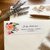 Étiquette Aquarelle botanique florale moderne