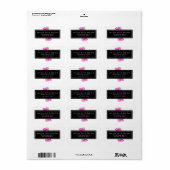 Étiquette Aquarelle - Bunch Peonies (Feuille entière)