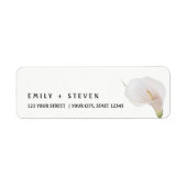 Étiquette aquarelle calla lily (Devant)