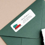 Étiquette Aquarelle Christmas Moving Return Adresse<br><div class="desc">Créez une étiquette d'adresse de retour de Noël personnalisée avec Facilité ! Notre modèle personnalisable facilite la diffusion du mot sur votre nouvelle adresse.</div>