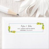 Étiquette Aquarelle Citron Vintage (En situation)