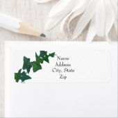 Étiquette Aquarelle classique Vert Anglais Ivy (En situation)