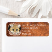 Étiquette Aquarelle Cuire Souris Adresse animale (En situation)