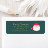 Étiquette Aquarelle de Noël Joyeux Noël Adresse (En situation)