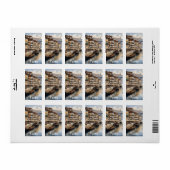 Étiquette Aquarelle de Porto (Feuille entière)