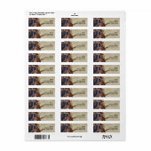 Étiquette Aquarelle des outils Handyman (Feuille entière)