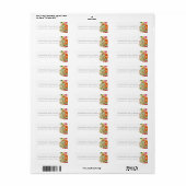 Étiquette Aquarelle élégante Succulents Mariage moderne (Feuille entière)