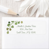 Étiquette Aquarelle Ferme verte (En situation)