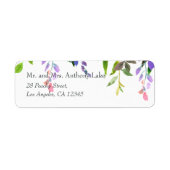 Étiquette Aquarelle Floral Printemps (Devant)