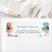 Étiquette Aquarelle florale Mariage élégant (En situation)