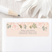 Étiquette Aquarelle floue Feuillage botanique (En situation)