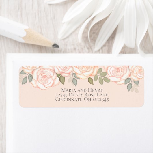 Étiquette Aquarelle floue Feuillage botanique (En situation)