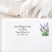 Étiquette Aquarelle Lavande Jardin (En situation)