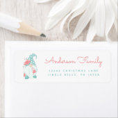 Étiquette Aquarelle mignonne vacances Noël Gnome Retour (En situation)