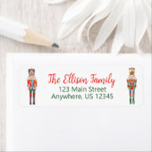 Étiquette Aquarelle Nutcracker Ballet Noël (En situation)