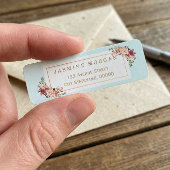 Étiquette Aquarelle Pastel gracieuse Décoration Florale