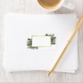 Étiquette Aquarelle Pine Or Frame Blé do-it-yourself Imprime (En situation)