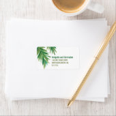 Étiquette Aquarelle Pine Woods | Adresse (En situation)
