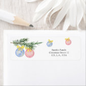 Étiquette Aquarelle Sexe hivernal (En situation)