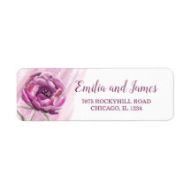 Aquarelle tendance Cassis Floral